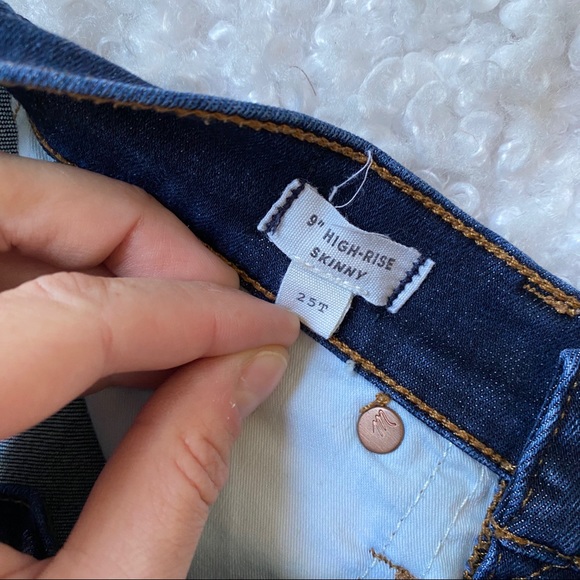 MADEWELL 9” Hi-Rise Skinny Jeans 25t - Picture 3 of 5